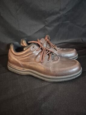 Mens Rockport World Tour Classic Walking Dress Shoes - Brown, Size 11 M